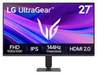 Monitor de gaming LG - UltraGear 27G411A-B, 27'', 144Hz, 1ms, negru