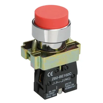 Control buton LAY5-BL42 without bias lighting red 1P