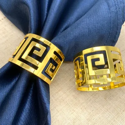 Inele de șervețel Morello - Versace Gold, 6 buc.