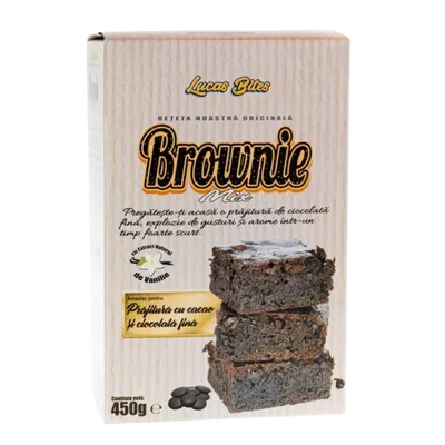 Mix pentru brownie Brownie Mix, 450g, Lucas Bites