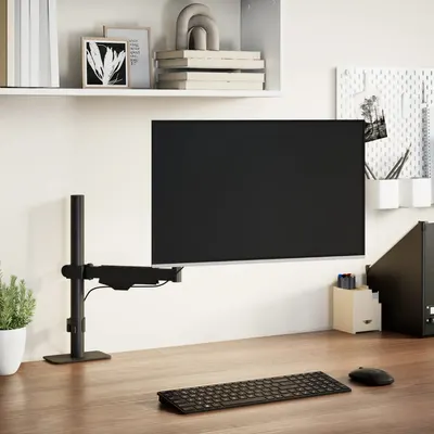 Gossi brat unic de monitor ecran de max 27 inci arc cu gaz 10 kg