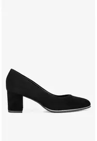 Pantofi dama 5903419918858 - Piele intoarsa - Negru - Negru