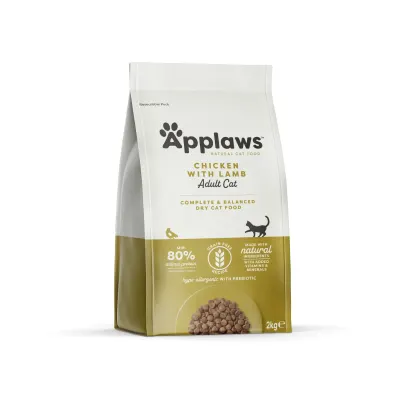 APPLAWS, Pui și Miel, hrană uscată pisici, 2kg