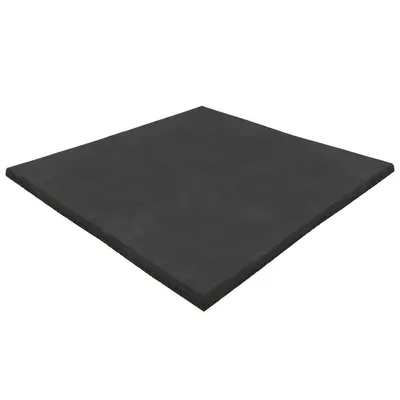 Gresie sport neagră - 100x100 cm - 15 mm - EPDM