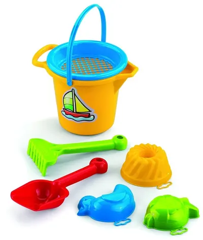 Găleată de nisip Marioinex - Zâmbet, cu accesorii, sortiment