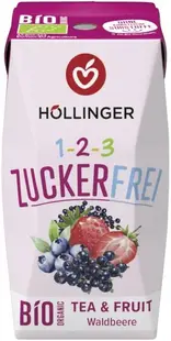 Băutură organică cu fructe de pădure, fără zahăr, 200 ml, Hollinger