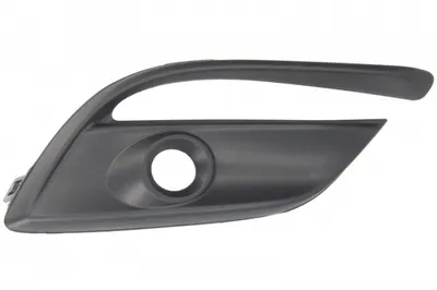 Grila bara fata Dreapta (cu orificii pentru lampa ceata, plastic, negru) potrivit MAZDA 3 07.13- 02.17-03.19