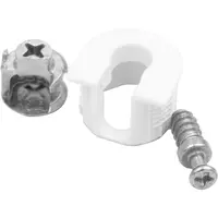 Suport Polita Rafix 20 cu Tija Autofiletanta, Fi 19x14.2 mm, Finisaj Alb