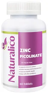 Picolinat de zinc, 50 mg, 60 de comprimate, Naturalico