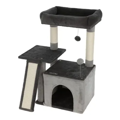 Ansamblu de joaca pentru pisici - Rosalie, gri antracit - 42 x 34 x 76 cm