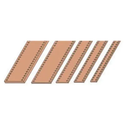 Pair of Flat Busbar in Electrolitic Cupper - 800a 63x5mm L=1750mm For Cvx 1600