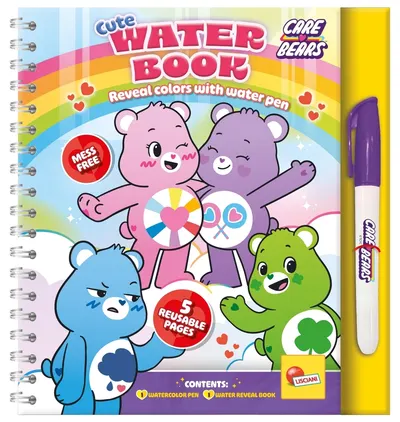 Carte de desenat cu apă Lisciani Care Bears