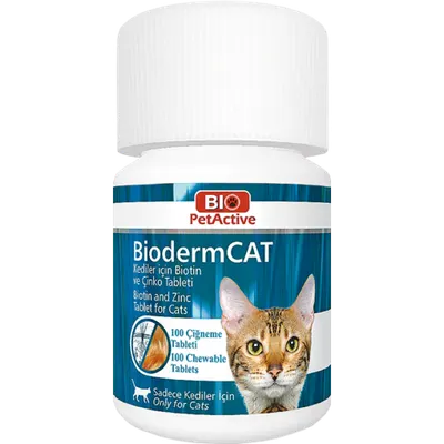 Bio PetActive Biodermcat 100 Tabs (Biotin and Zinc Tablet)