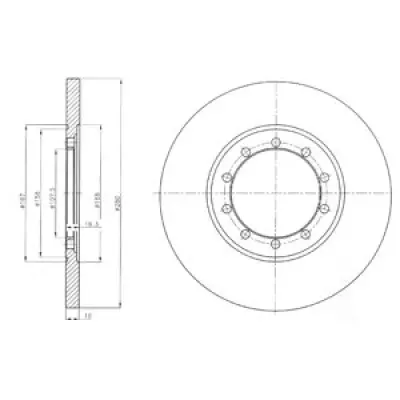 Disc frana DELPHI BG4075