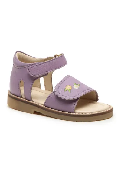 Sandale fata - Piele naturala - Violet