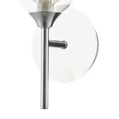 Aplica Zeke Wall Light Polished Chrome Glass