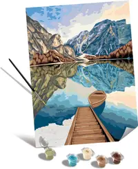 Set de pictură cu numere Ravensburger CreArt - Vedere la lac