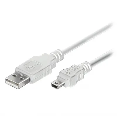 Cablu USB tata la mini USB 1,5 ml. alb TED500932
