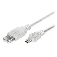 Cablu USB tata la mini USB 1,5 ml. alb TED500932