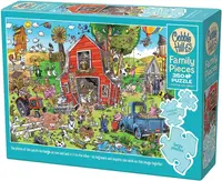 Puzzle Cobble Hill din 350 de piese XXL - Ghidușii la fermă