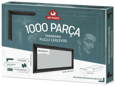 Rama pentru puzzle panoramic Art Puzzle - Neagră, pentru 1000 piese