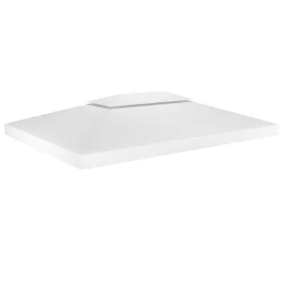 vidaXL Acoperiș de pavilion cu 2 niveluri, alb, 4x3 m, 310 g/m²