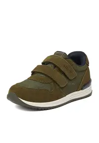 Pantofi sport copii din piele naturala - Verde
