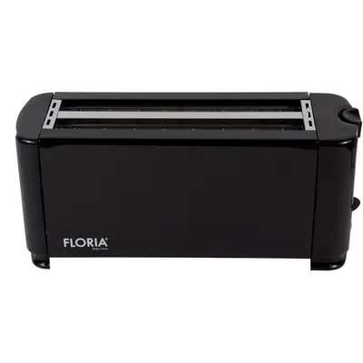Prajitor de Paine, 1300 W, 4 Felii, Long Slot, Negru