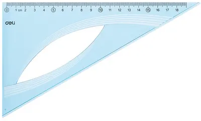 Triunghi dreptunghic Deli Woove - EH15, 20 cm