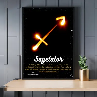 Rama foto personalizata Sagetator