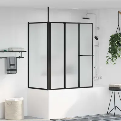 vidaXL Paravan de duș Alb 120 x 70 x 137 cm Aluminiu