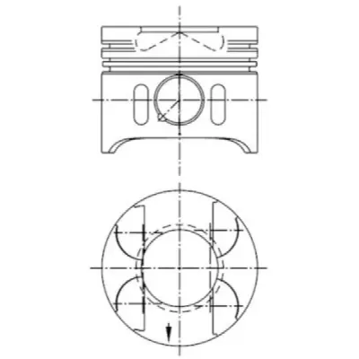 Piston Kolbenschmidt 97409610