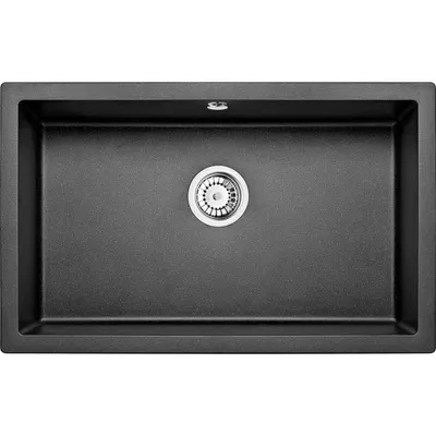 Chiuveta bucatarie compozit sub blat grafit metalic 80 cm Deante Corda
