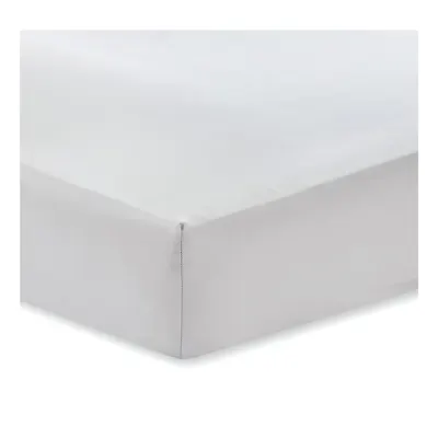 Cearșaf din bumbac satinat Bianca Classic, 135 x 190 cm, gri