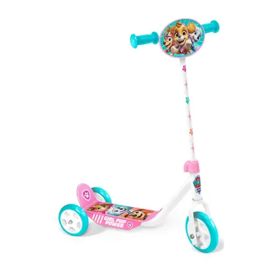 Trotineta Stamp Paw Patrol Pink, 3 roti, ghidon reglabil,platforma antiderapanta