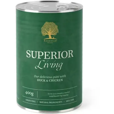 Hrana umeda caini, Essential Pate Superior Living, 400 g