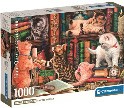 Puzzle Clementoni de 1000 piese - Mustăți Curioase