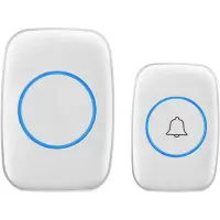 Sonerie Electrica Wireless Techstar®, Alimentare Direct la Priza 220V, Multiple Tonuri, Maxim 110db, 300m, Alb