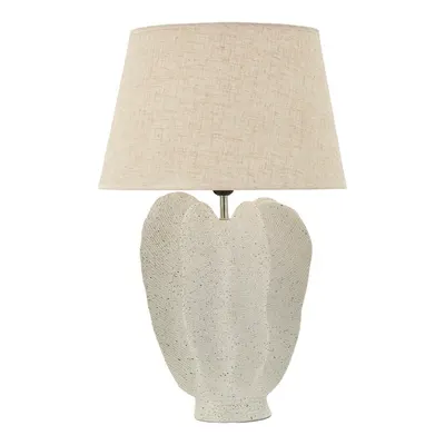 Veioză crem cu abajur textil (înălțime 63 cm) Ester – Mauro Ferretti