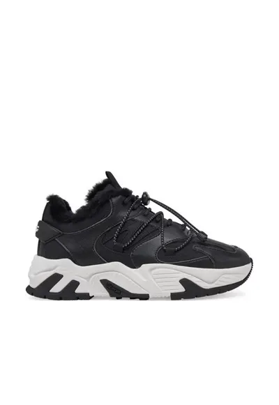 Pantofi sport dama 304451058 - Piele naturala - Negru - Negru