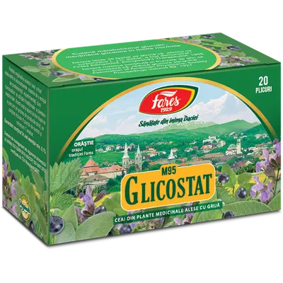 Glicostat, M95, ceai la plic, Fares | 20 plicuri