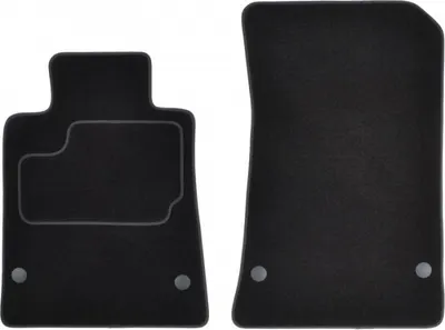 Covor podea MAMMOOTH Velours, 2 buc., fata, set, culoare neagra, potrivit MERCEDES SLK (R172) 02.11-, Coupe