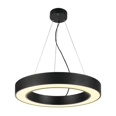 Lampa suspendata, lustra MEDO RING 60 Pendant, black pendant, LED, black, Ø 60 cm, incl. LED driver