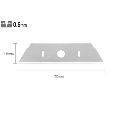 Set SKB-2S-R - lame japoneze inox pentru SK-12. 10 bucati. Olfa