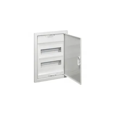 Tablou incastrat Nedbox - metal Usa alb RAL 9010 - 2 randuri - 24+4 module