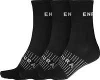 Șosete Endura Coolmax Race (pachet triplu) Negru