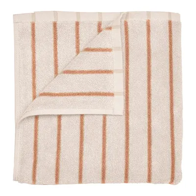 Prosop portocaliu/bej din bumbac organic din frotir 50x100 cm Arto – Blomus