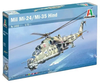 Model de asamblat Italeri Militar: Elicoptere - Elicopter de atac rusesc Mil Mi-24/Mi-35 Hind