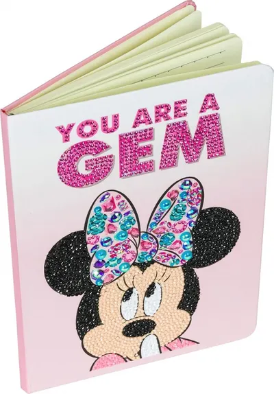 Caiet cu tapiserie cu diamante Craft Buddy - Minnie Mouse