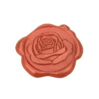 Sigiliu ceară 3cm cu adeziv - model trandafir roșu (set 50 buc) - Default Title